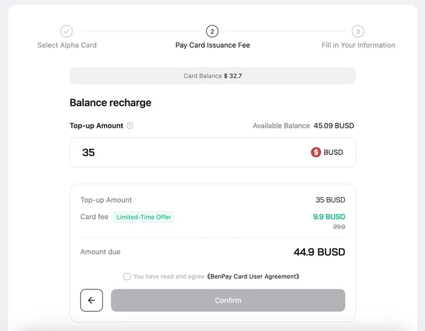 BenPay Simplified Wallet Experience
