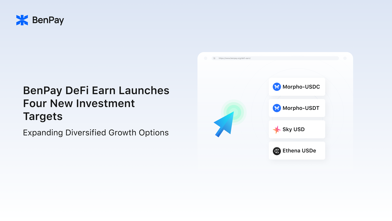 BenPay-DeFi-Earn-Launches-Four-New-Investment-Targets