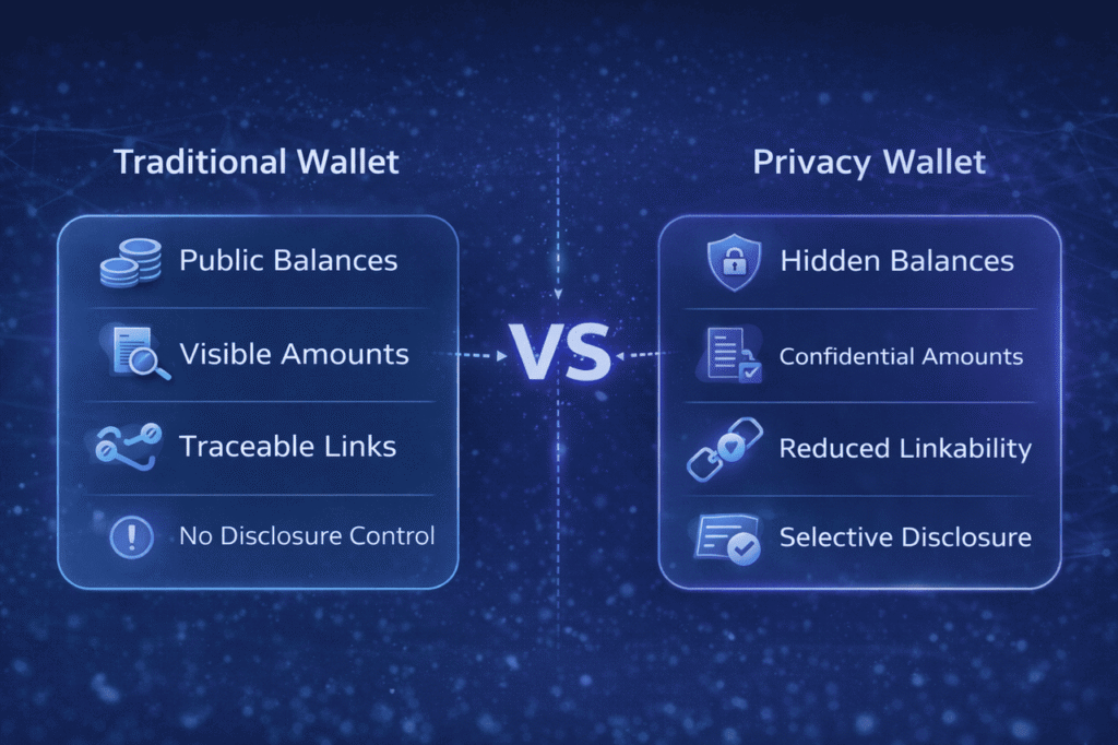 Traditional-Wallet-vs-Privacy-Wallet