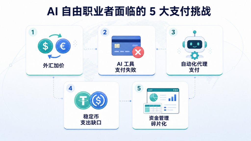 AI自由职业者面临的5大支付挑战