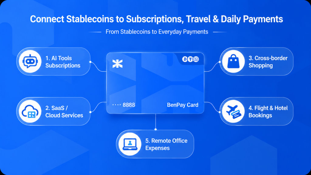 BenPay Card Improves the USDT Daily Spending Experience