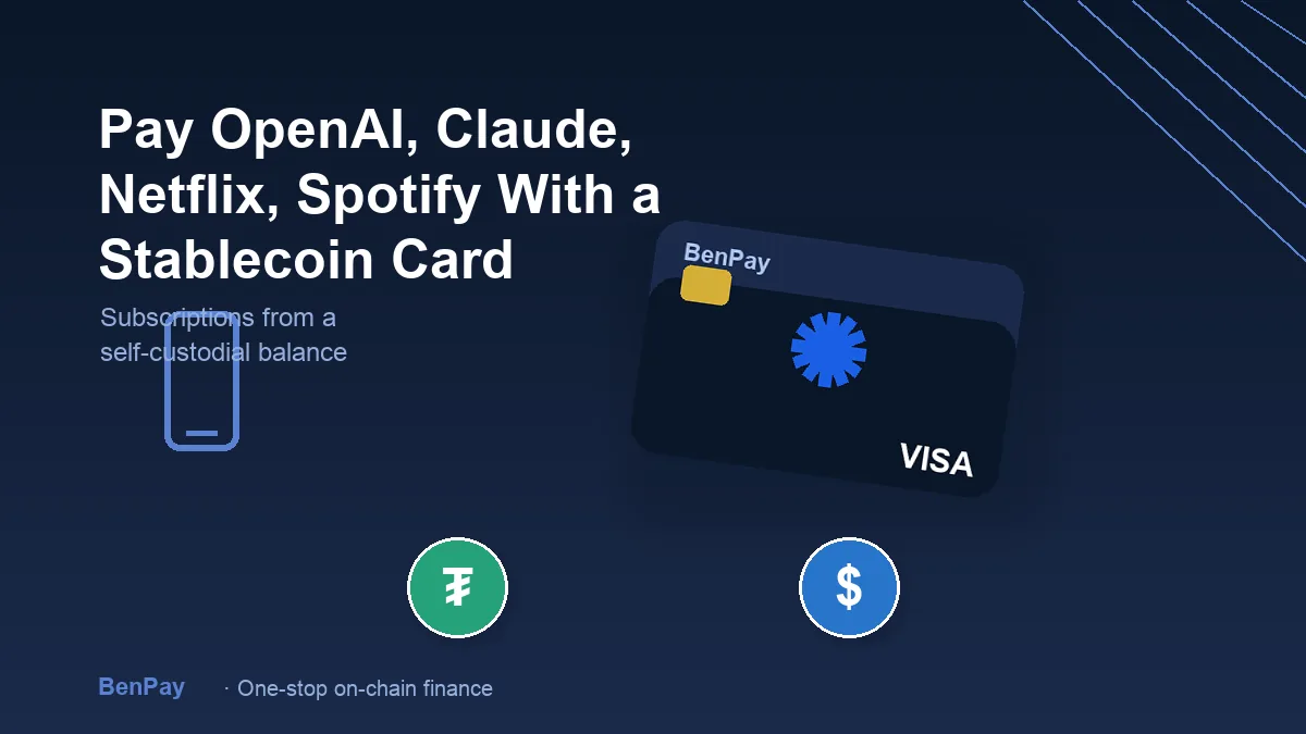 Paying for OpenAI, Claude, Netflix & Spotify With a Self-Custodial Stablecoin Card