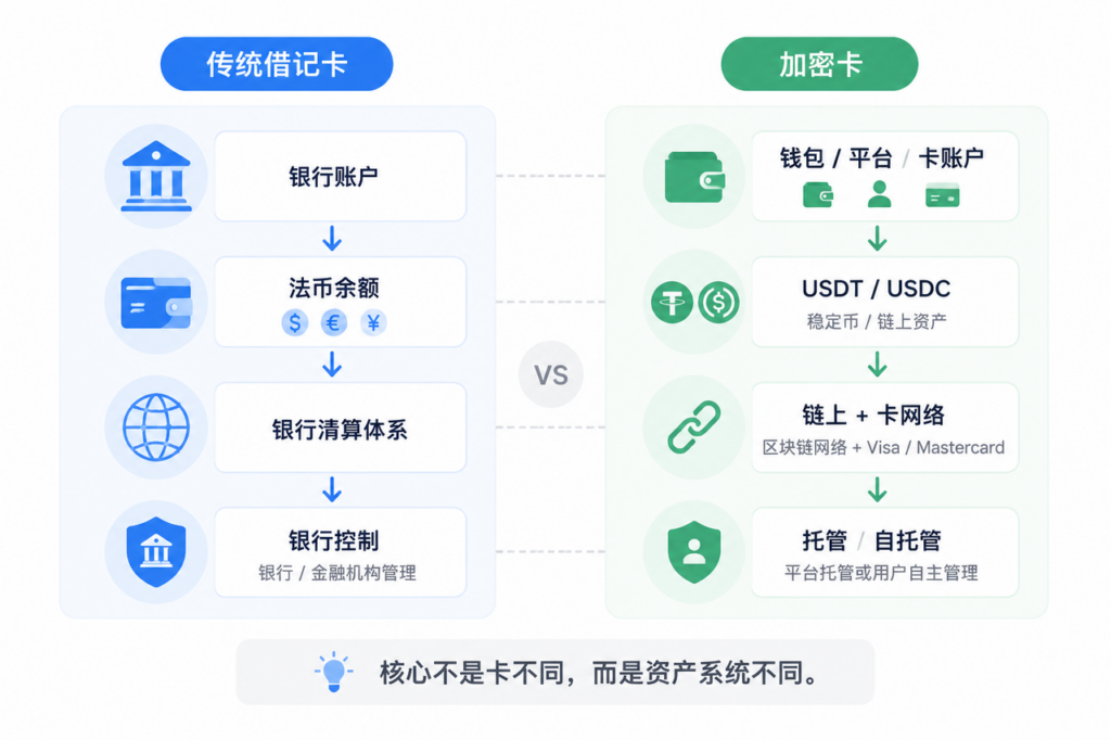 传统借记卡和加密卡区别