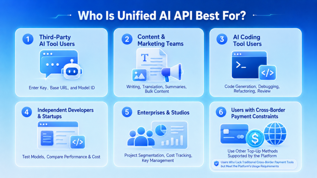 Who Is Unified Al API Best For