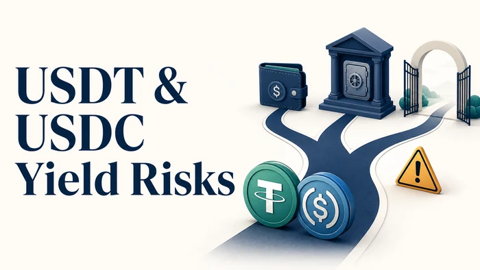 USDT and USDC yield risks from wallet to vault and withdrawal