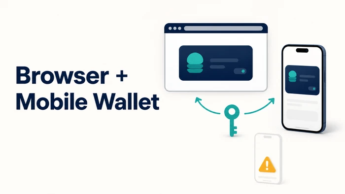 Self-custodial wallet on browser extension and mobile app