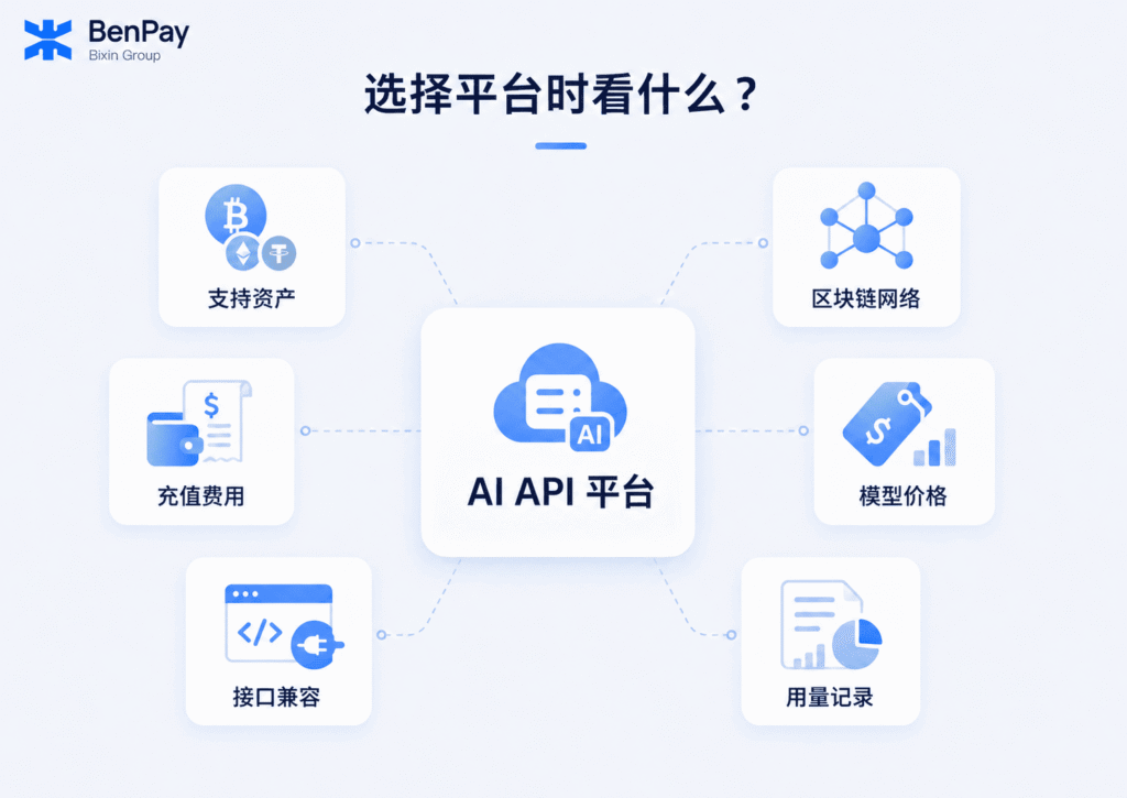 如何选择支持加密资产充值的 AI API 平台？
