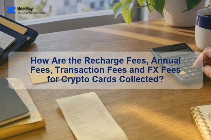 How crypto-card fees are collected across top-ups, monthly charges and purchases
